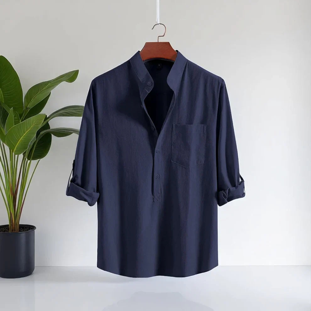 Luxury Full Sleeve Katua - Navy Blue