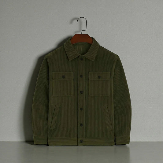 Men's Corduroy Light Weight Jackets - Olive