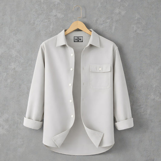 Single Pocket Casual Shirt - Ash