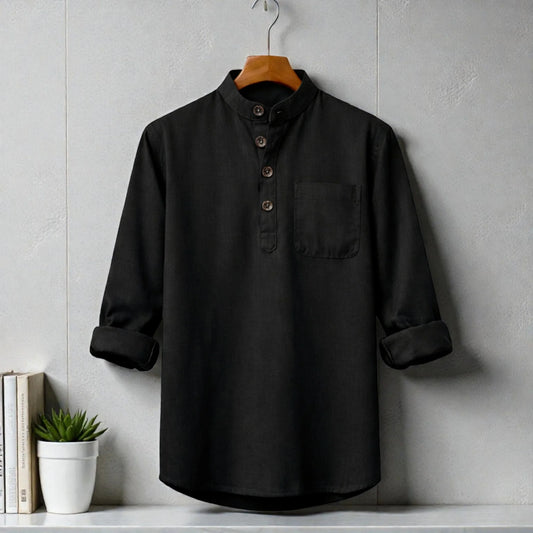 Heritage Soft Cotton Katua - Black
