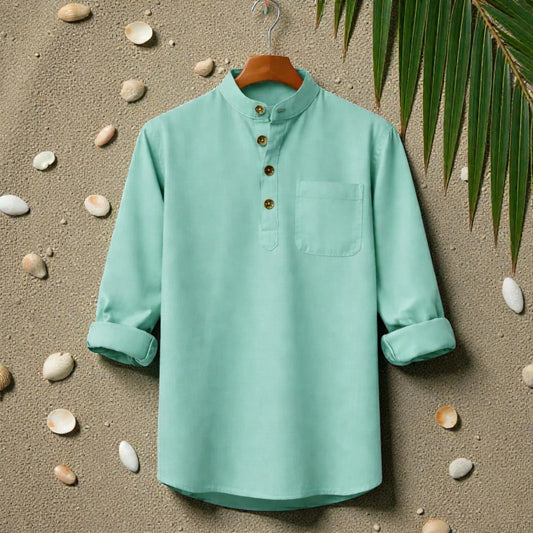 Heritage Soft Cotton Katua - Sea Green